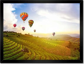 Poszterek keretben 40x30 Tájkép Thaiföld Léggömbök