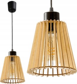 Led Függőlámpa Mennyezeti Fa 1xE27 Bögre Nappaliba Szobába Díszítő