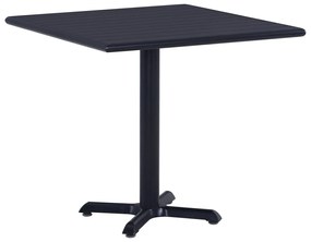 fekete kerti asztal 80 x 80 x 75 cm