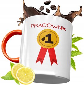 Narancssárga Bögre Dolgozóknak Ajándék fényképes nyomtatással