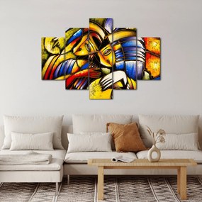 Kép - olajfestmény, szerelmesek (150x105 cm)