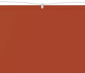 terrakotta oxford-szövet függőleges napellenző 140x420 cm