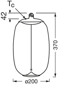 LED Izzó VINTAGE FILAMENT E27/4W/230V 2700K füstszínű - Osram