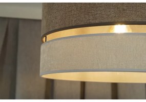 Duolla - Felületre szerelhető csillár DOUBLE 1xE27/15W/230V átm. 40 cm barna/szürke