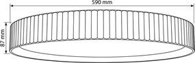 Brilagi-LED Fényerőszabályozható mennyezeti lámpa LUCIA LED/60W/230V Ø 59 cm piros + távirányító