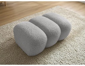 Világosszürke buklé lábtartó Hippolyte – Bobochic Paris