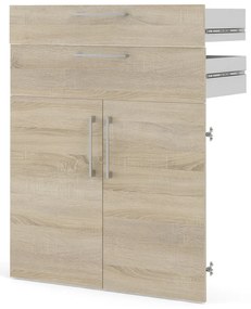 Natúr színű moduláris polcrendszer elem tölgyfa dekorral 84x105 cm Prima – Tvilum