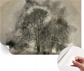 Divatos öntapadós fali tapéta Furnér Rejtélyes fák 104x70 cm