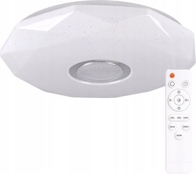Mennyezeti Led lámpa Plafon Lámpatest Gyémánt 24W 3000K-6500K 39cm Távirányító