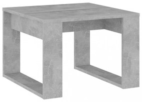 betonszürke szerelt fa kisasztal 50 x 50 x 35 cm