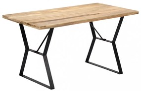 tömör mangófa étkezőasztal 140 x 80 x 76 cm