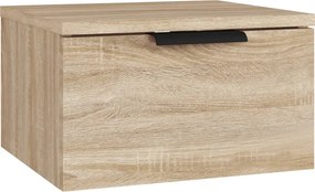 vidaXL sonoma tölgy falra szerelhető éjjeliszekrény 34x30x20 cm