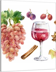 Üveg Vágódeszka 40x52 Bor a Konyhába