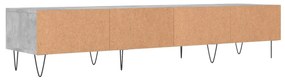 betonszürke szerelt fa TV-szekrény 150 x 36 x 50 cm