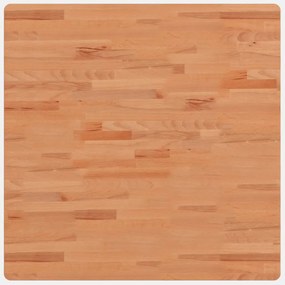 vidaXL tömör bükkfa négyzet alakú asztallap 80 x 80 x 1,5 cm