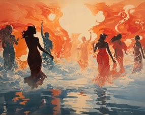 Poszter 76x60,5cm Táncos Izzó