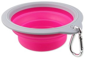Műanyag utazó tálka kutyáknak ø 18 cm Dog Fantasy – Plaček Pet Products