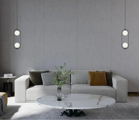 Italux modern függeszték lupus fehér fekete itxpnd-3965-2-bk