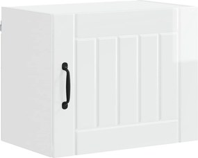 vidaXL Konyhaszekrény Magas Fényű Fehér 50 x 31 x 40 cm Faanyag