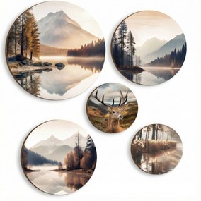 Képek Kerek fal Bézs hálószoba nappali szett Erdő Hegyek