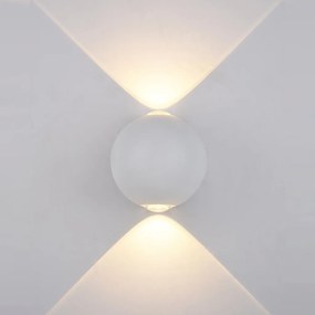 ITALUX PL-308W CARSOLI Modern Kültéri Fali Lámpa Fehér LED IP54