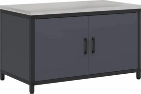vidaXL Konyhai Tárolás polcokkal ajtóval Antracit 60 x 50 x 92 cm Acél