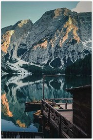 Poszterek 80x120 Fa házikó a hegyekben