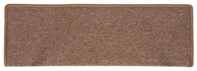15 db barna lépcsőszőnyeg 65x21x4 cm