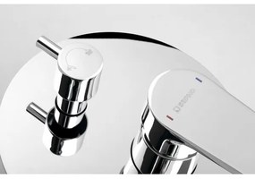 Sapho - KAI falba süllyeszthető zuhanycsaptelep, fényes króm