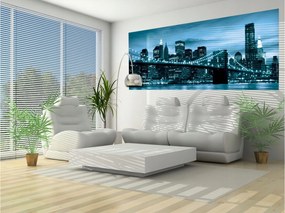Fotótapéta Brooklyn híd éjszaka New York város fények 250x104 +ragasztó