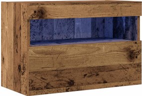 vidaXL TV Fali Szekrény Régi fa 60 x 30 x 40 cm Faanyag