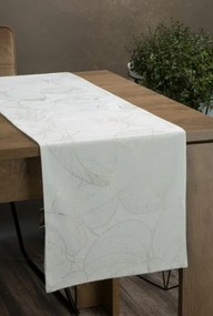 Blink16 bársony asztali futó Fehér 35x140 cm