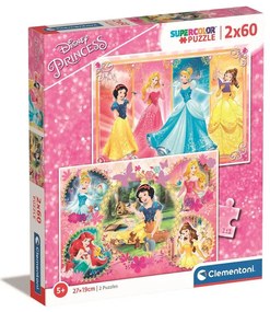Gyermek puzzle - Disney Princess II. - 2x60 db-os készlet