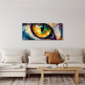 Kép - Macskaszem festmény (120x50 cm)