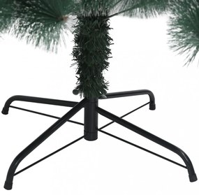 zöld PET műkarácsonyfa állvánnyal 120 cm