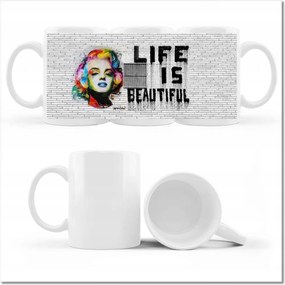 Fotó bögre Banksy Life is beautiful