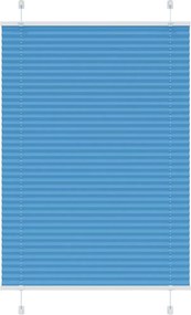 vidaXL pliszírozott redőny kék 90x100 cm szövetszélesség 89,4 cm