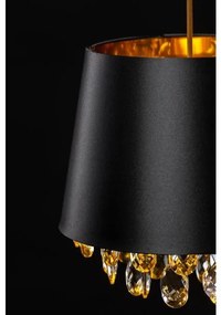 Lámpa Mennyezeti lámpatest NESTO, 5994, AC220-240V, 50/60Hz, 1*E27, max.40W, IP20, átmérő 30 cm, fekete/arany