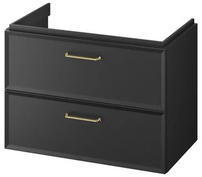 Cersanit S1017-003 - MILLE függesztett mosdószekrény 80x45 cm, fekete