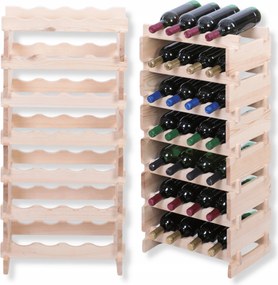 Bortartó állvány moduláris palacktartó állvány 7x4 építs úgy, mint az építőkockák szerszámok nélkül