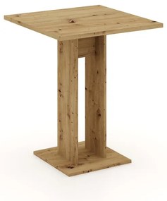 EVERT Asztal Artisan Tölgy Színben. 67,5x67,5 cm. Magasság: 78 cm.