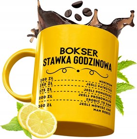 Prémium Arany Bögre Boxer Ajándék Nyomtatott Fotóval