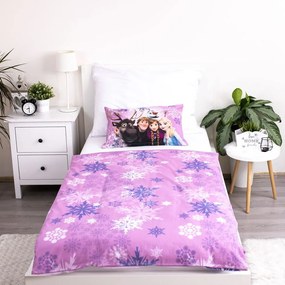 Pamut gyerek ágyneműhuzat babaágyhoz 100x135 cm Frozen "Purple" – Jerry Fabrics
