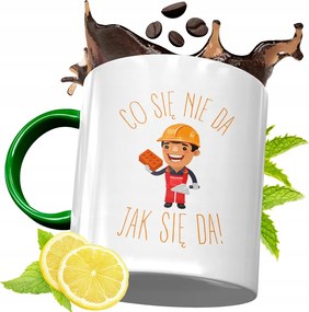 Zöld Bögre Építőknek Születésnapra Ajándék fényképes nyomtatással