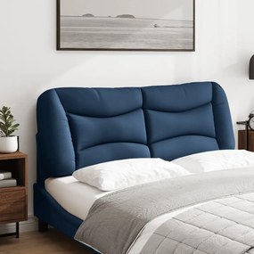 kék szövet fejtámla párna 120 cm