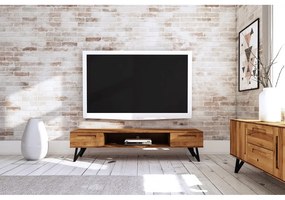 Tölgyfa TV-állvány 182x42 cm Golo - The Beds