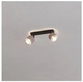 Eglo 43657 - Fali lámpa ROSLEY 2xE14/40W/230V fekete/bézs