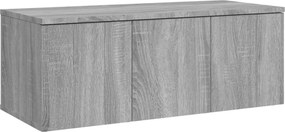 vidaXL szürke sonoma színű szerelt fa TV-szekrény 80x34x30 cm