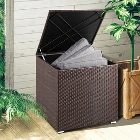 Casaria® Tárolódoboz 75x75x70 cm - barna