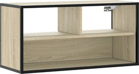 vidaXL sonoma tölgy színű szerelt fa és fém TV-szekrény 80x31x39,5 cm